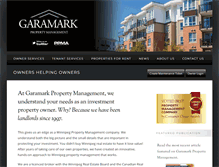 Tablet Screenshot of garamarkpropertymanagement.ca